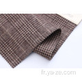 tissu en laine à carreaux à double face pour pardessus